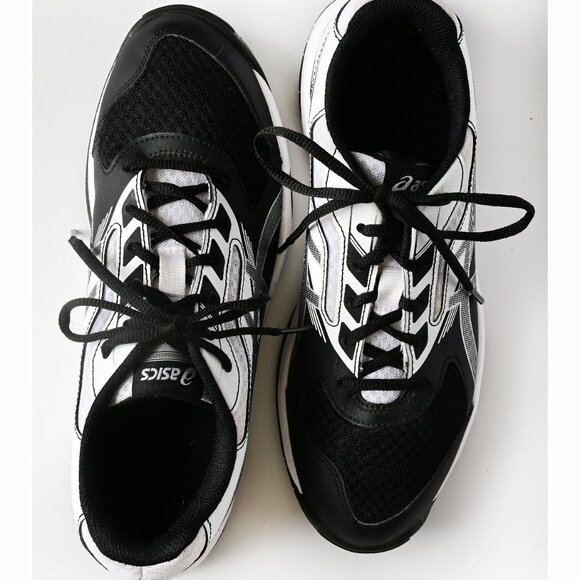 ASICS Gel 2 Trainers/ Sneakers in Black & White, Size 9.5 - Picture 11 of 12